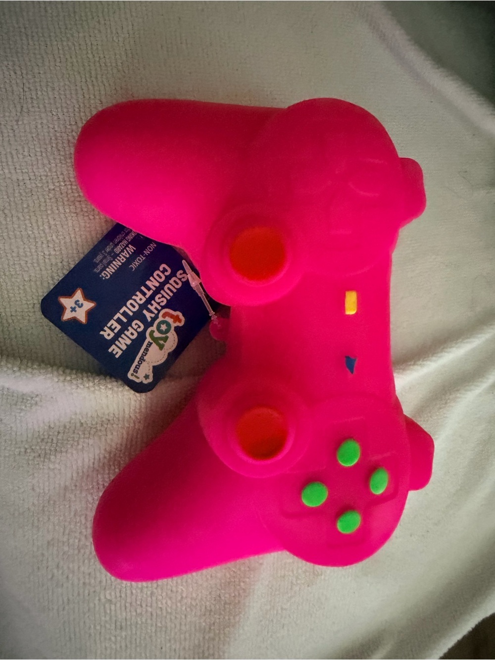 Kids Plush Game Controller Toy - Pink